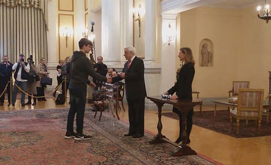 Βραβείο από τον Πρόεδρο της Δημοκρατίας σε μαθητή του 3ου Γυμνασίου Αλεξ/πολης
