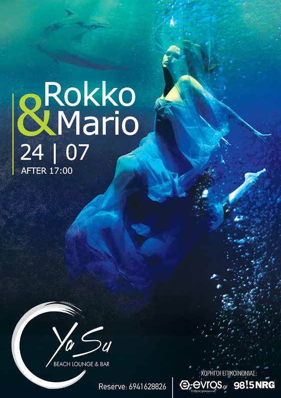 O Dj Rokkos και o Dj Marios στο YaSu Beach Lounge & Bar