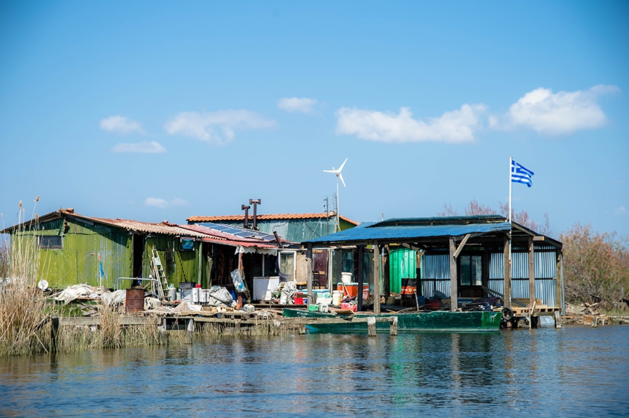 Γέμισε γαλανόλευκες σημαίες το Αινήσιο Δέλτα στον Έβρο 