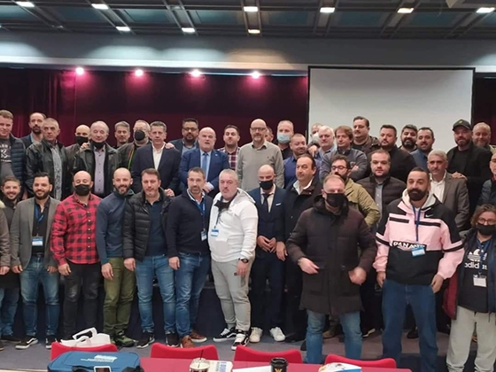 Στιγμιότυπο από το 2ο Πανελλήνιο Συνέδριο Συλλόγων Εστίασης στην Τρίπολη που τελείωσε νωρίτερα σήμερα