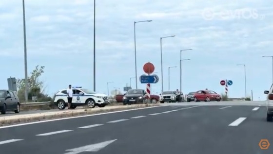 Κινηματογραφικό σκηνικό στην Εγνατία Οδό - Κλειστός ο βόρειος κόμβος και τα διόδια Μέστης (video)