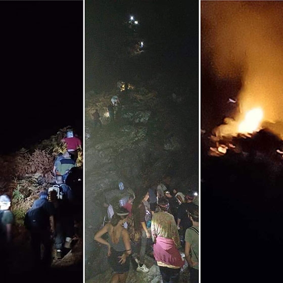 Στιγμιότυπα από την φωτιά στα Θέρμα της Σαμοθράκης