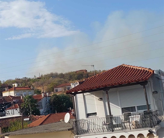 Φωτογραφία της φωτιάς από την ΕΡΤ