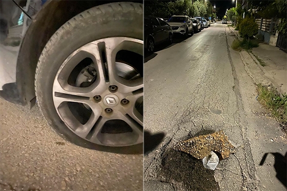 Απρόβλεπτα έξοδα από την κακή κατάσταση των δρόμων μέσα στην Αλεξανδρούπολη.