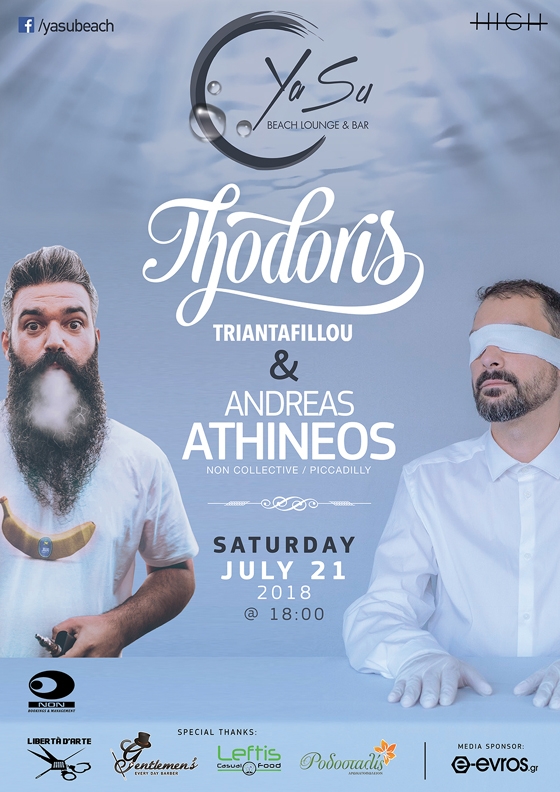 Έρxεται super καλοκαιρινό party με Triantafillou & Athineos στο Yasu beach bar