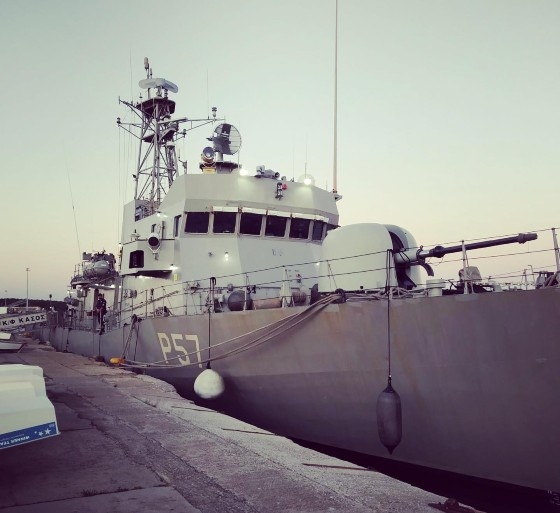 Η κανονιοφόρος του Πολεμικού Ναυτικού ΚΑΣΟΣ "έδεσε" στο λιμάνι της Αλεξανδρούπολης