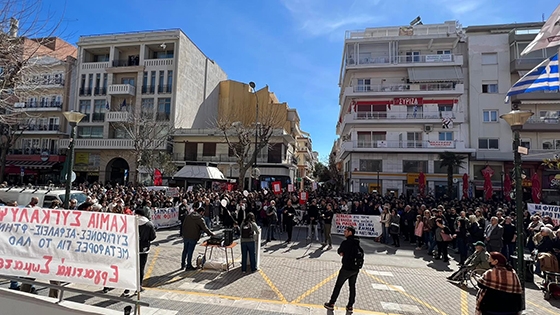 Ξανά στους δρόμους οι Αλεξανδρουπολίτες για τα Τέμπη