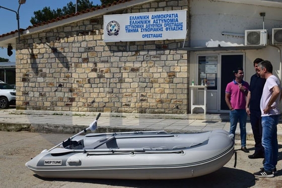 Μία ηλεκτρική εξωλέμβια φουσκωτή βάρκα δώρησε Κύπριος επιχειρηματίας στο Τμήμα Συνοριακής Φύλαξης Ορεστιάδας