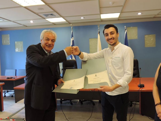 Δ.Π.Θ: Βραβεύτηκε ο φοιτητής Πολυτεχνείου Κωνσταντίνος Εμμανουηλίδης