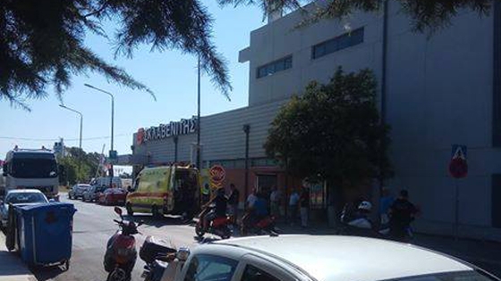 Φωτογραφικό στιγμιότυπο από το σημείο του τροχαίου