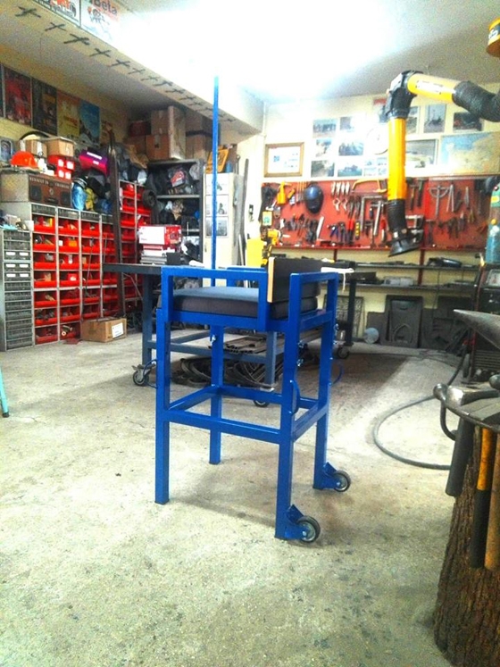 Η μεταλλική κατασκευή, πριν ολοκληρωθεί