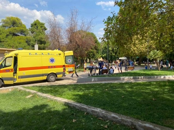 Φωτογραφία από το συμβάν του ατυχήματος (φωτο του κ. Κυριάκου Στογιου).