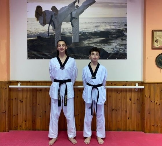 Η Σοφία Κατσαντούρα και ο Στέφανος Λούκαρης του ΑΟΓ Taekwondo Αλεξανδρουπολης