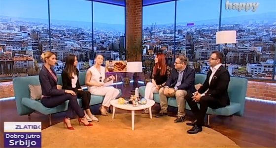 Στο πάνελ της πρωινής εκπομπής του TV Happy