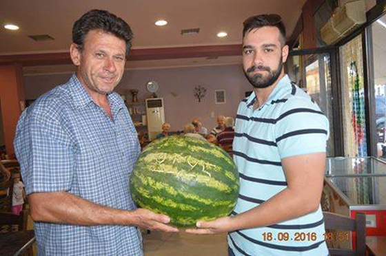 Καρπούζι γίγας 22 κιλών στο Τυχερό Έβρου