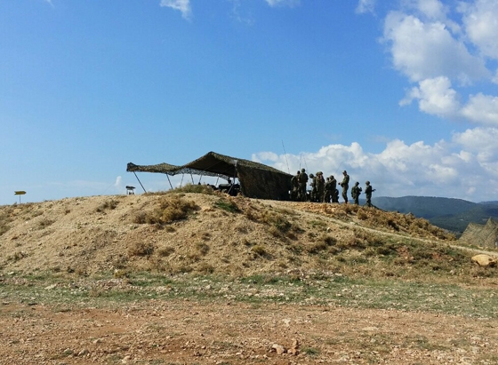 Φωτογραφία από τη χθεσινή βολή στον "Αετό".