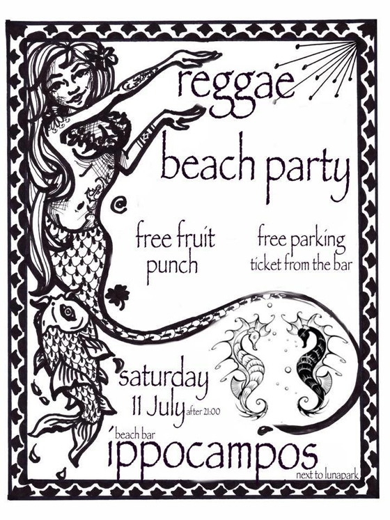 Reggae beach party το Σάββατο στο beach bar "Ippocampos".