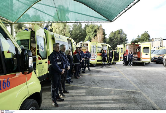 Παραδόθηκαν 10 νέα ασθενοφόρα στο ΕΚΑΒ σε διάφορες πόλεις της Ελλάδας.