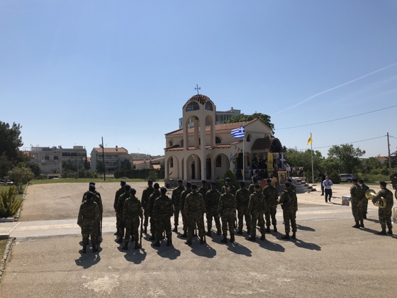 Με κάθε επισημότητα ο εορτασμός του Αγίου Γεωργίου στην ΧΙΙη Μ/Κ Πεζικού (video + φωτο)