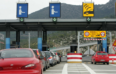 Αυτοί είναι οι έξι σταθμοί διοδίων.