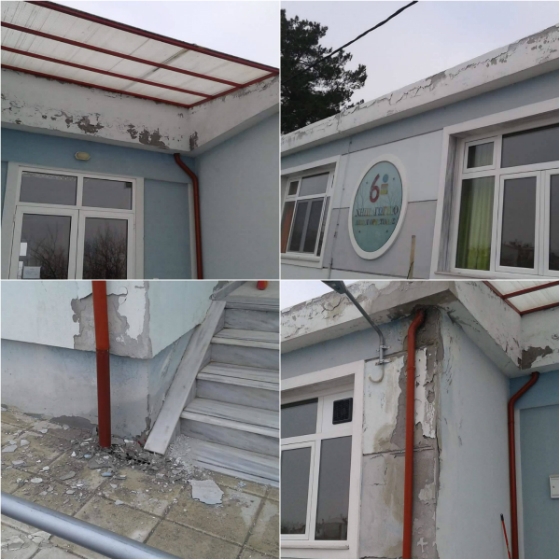Σε άσχημη κατάσταση το 6ο νηπιαγωγείο Ορεστιάδας - Το "τρώει" η υγρασία