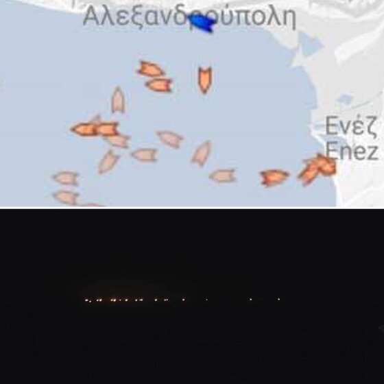 Αυτές είναι φωτογραφίες από τα ανοιχτά της Σαμοθράκης