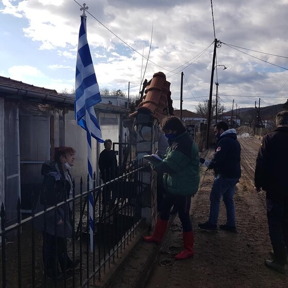 Απολογισμός των καταστροφών στο χωριό Μικρό Δέρειο
