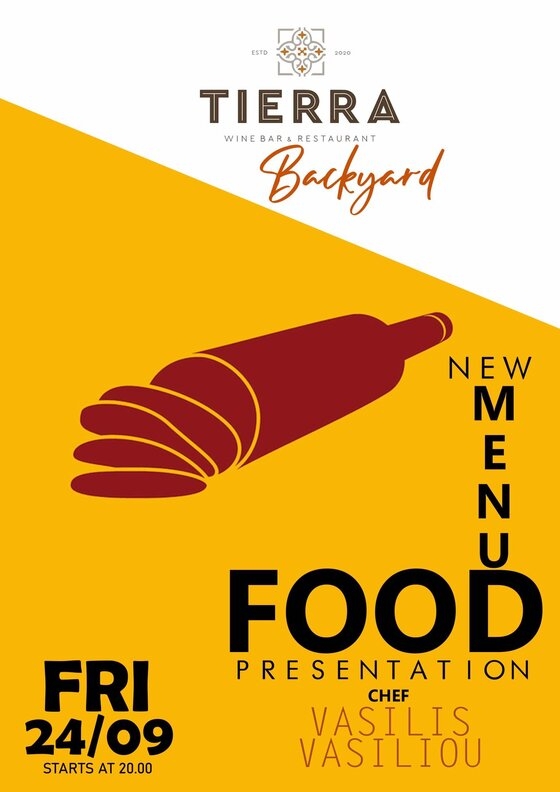 Το Tierra Wine Bar & Restaurant μας παρουσιάζει το νέο του menu!