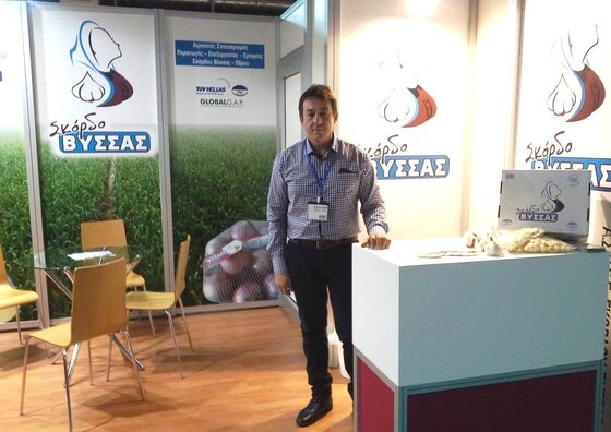 Ο πρόεδρος του Αγροτικού Συνεταιρισμού Παραγωγής Επεξεργασίας Εμπορίας Σκόρδου Βύσσας, κ.  Τάσος Γιακμογλίδης